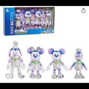 Disney 50th Anniversary Celebration Space Mountain Commemorative Plush Set